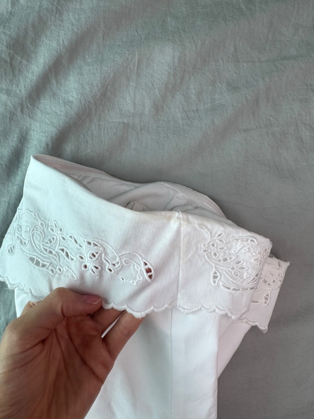 Camila Coelho white eyelet corset top XS - Picture 7 of 7